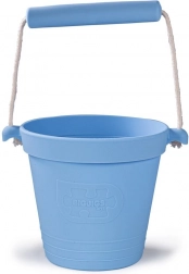 Hellblauer BIGJIGS Silikon-Strandeimer