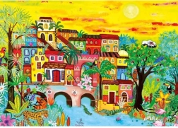 Puzzle Häuser im Wald 1000 Teile