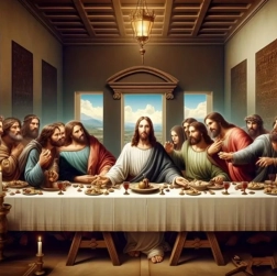 Diamantmalerei Das letzte Abendmahl 30x40 cm