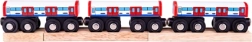 Bigjigs Rail U-Bahn-Waggons – Holz-Zugset