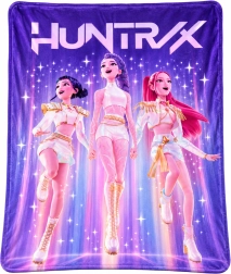 Fleecedecke K-Pop Demon Hunters HUNTR/X Performance lila 130 × 160 cm