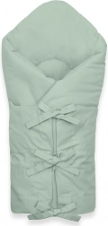 Klassische Schnür-Wickeldecke NEW BABY sea green