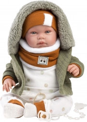 Llorens New Born realistische Puppe mit Geräuschen 44 cm