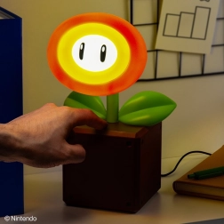 Super Mario Tischlampe Fire Flower mit LED