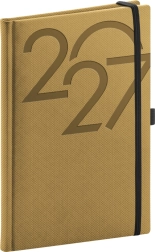 NOTIQUE Wochenkalender Ajax 2027 Gold 15 × 21 cm