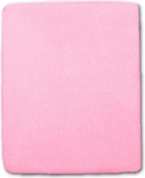 Frottee-Spannbettlaken für Babybett, rosa