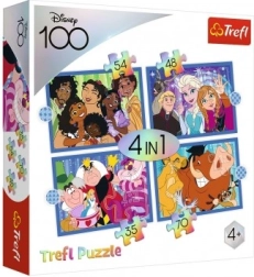 Puzzle 4-in-1 Fröhliche DISNEY-Welt