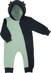 Nicol Olaf Baby-Overall aus Sweatstoff mit Kapuze