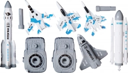 Rakete mit Abschussrampe und Zubehör