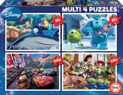 Educa Puzzle Disney Pixar Mix 4in1 (50, 80, 100, 150 Teile)