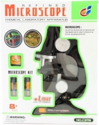 Mikroskop mit Batterien