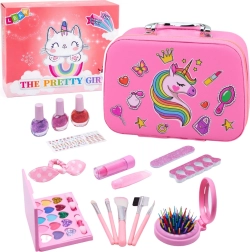 Kinder-Kosmetiktäschchen mit Einhorn und Kosmetikset