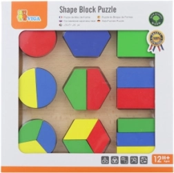 Holzpuzzle Farben und Formen VIGA