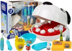 Kinder-Zahnarzt- und Tierarzt-Set mit Hündchen und Zahninstrumenten