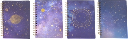 Liniertes Spiralnotizbuch 15 × 21 cm Zodiac, 100 Seiten