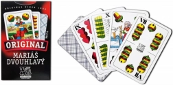 Doppelköpfige Mariáš-Karten mit Karo-Rückseite