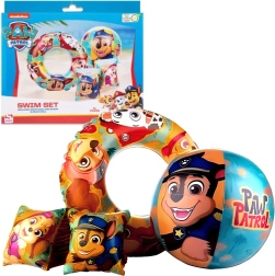 Schwimmset PAW PATROL – Schwimmring, Schwimmflügel und Strandball