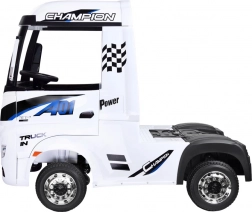 Elektrischer TIR-Lkw Mercedes‑Benz Actros für Kinder – Weiß