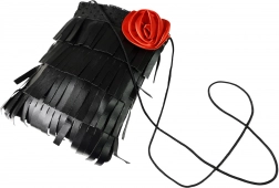 Schultertasche mit Rose