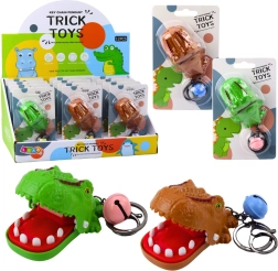 Geschicklichkeitsspiel Dino Zahnarzt Schlüsselanhänger 2v1