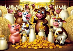 Puzzle Milchige Schatz 25 Teile