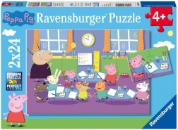 Ravensburger Puzzle Peppa Pig 2×24 Teile – Klassenzimmer