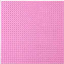 Rosa Bausteinplatte für Klötze 40x40 cm
