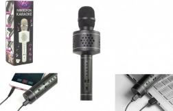 Karaoke-Mikrofon mit Bluetooth, Lautsprecher und Echo-Effekt – schwarz