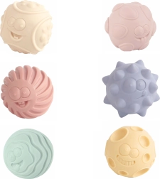 Satz texturierter Bälle 3 Stk 6 cm