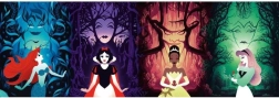 Panorama-Puzzle CLEMENTONI Disney Prinzessinnen und Schurken 1000 Teile