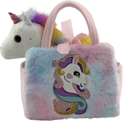 Plüschtasche Einhorn mit Sternchen