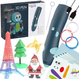 Woopie 3D-Stift für Kinder mit USB-Stromversorgung und sicheren Nachfüllungen