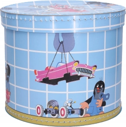 Runde Box mit Maulwurf