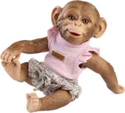 Guca realistische Affenbaby-Puppe mit Vinylkörper 32 cm