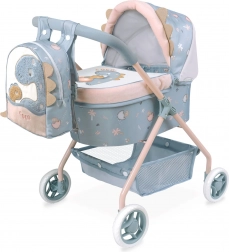Mein erster Puppenwagen mit Rucksack COCO 56 cm