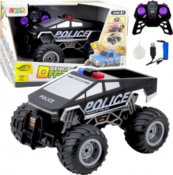 Rennwagen Polizei Off-Road RC Schwarz 1:16