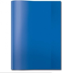 Blauer transparenter Umschlag für Heft A5