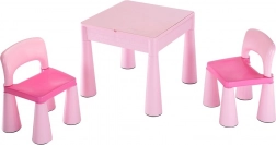 Kinderset Tisch und zwei Stühle New Baby rosa
