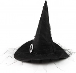 Kinder-Hexenhut mit silberner Schnalle