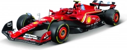 Bausatz Modell Bburago 1:24 FERRARI F1 SF24 2024 Nr. 55 Carlos Sainz mit Ständer