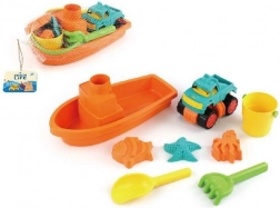 Sandspiel-Set Auto und Boot 33 cm