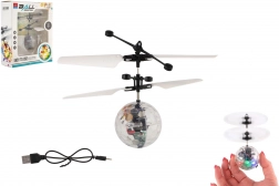 Fliegende Helikopter-Kugel mit LED-Licht und Handsteuerung