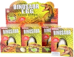 Ausmeißeln eines Dino-Eis mit leuchtendem Dinosaurier