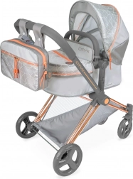Klapptbarer Puppenwagen 3-in-1 mit Rucksack City X, 73 cm