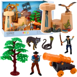 Westliches Cowboy-Set mit Figuren