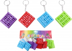 Schlüsselanhänger mit Tic-Tac-Toe-Motiv