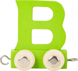 Holzzug – bunte Alphabet-Waggon Buchstabe B