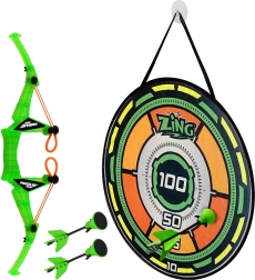 Bogen mit Zielscheibe und Pfeilen für Kinder