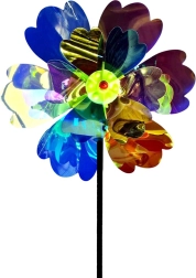 Bunter Windrädchengirlande 50 × 28 cm