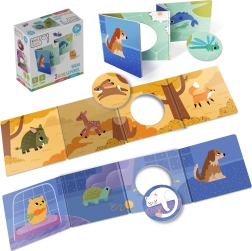 Set aus 3 interaktiven Leporellos Tierchen KukiKuk